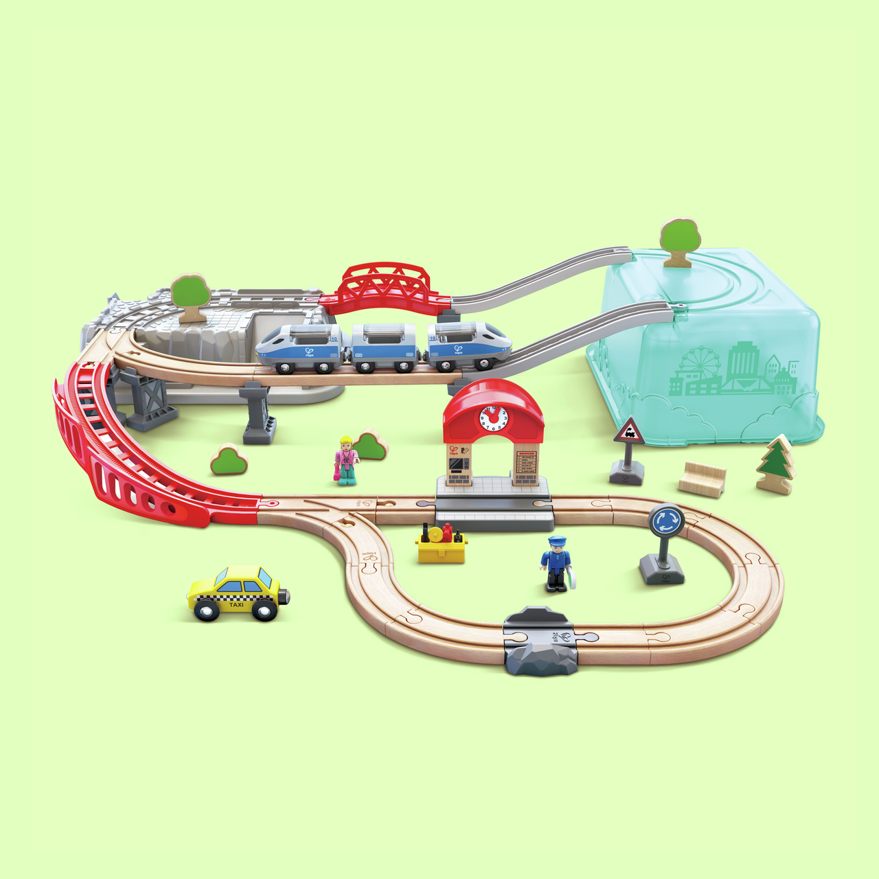 Juego de Bloques de Construcción Tren de Ciudad Juego de Bloques de Construcción Tren de Ciudad
