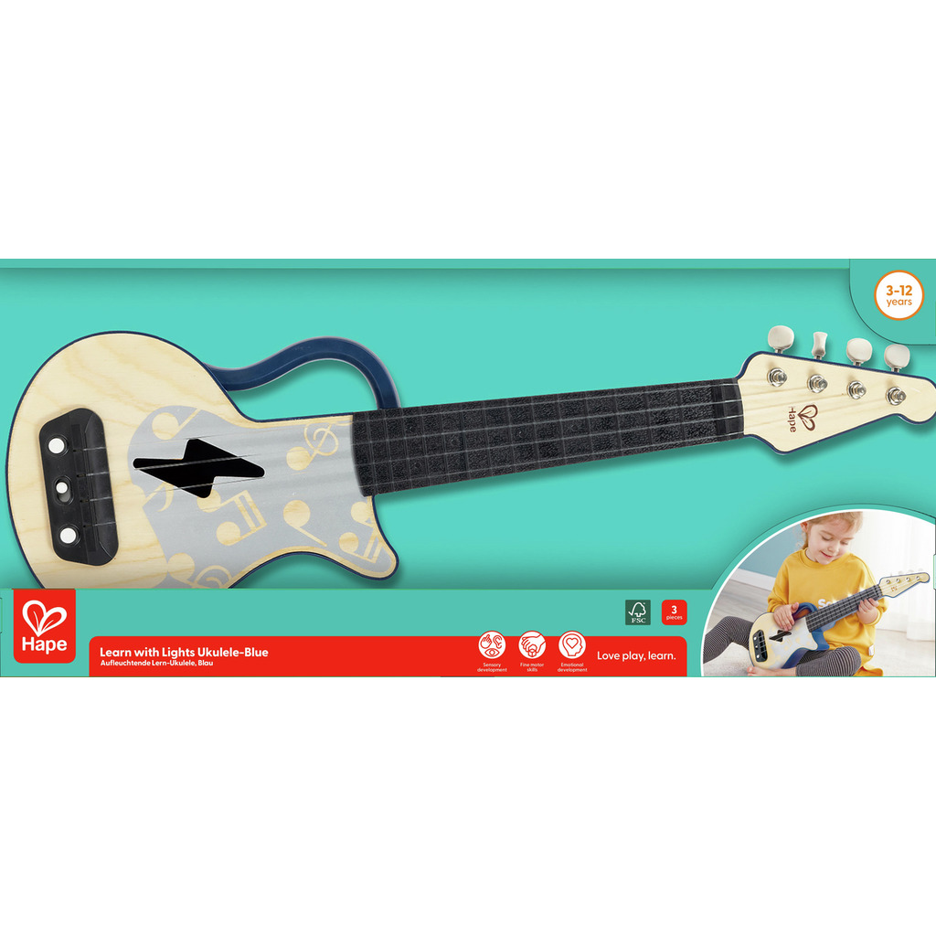 Aprende Ukelele con Luces - Azul Aprende Ukelele con Luces - Azul