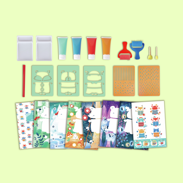 Diversión de Pintura con Esponja Diversión de Pintura con Esponja