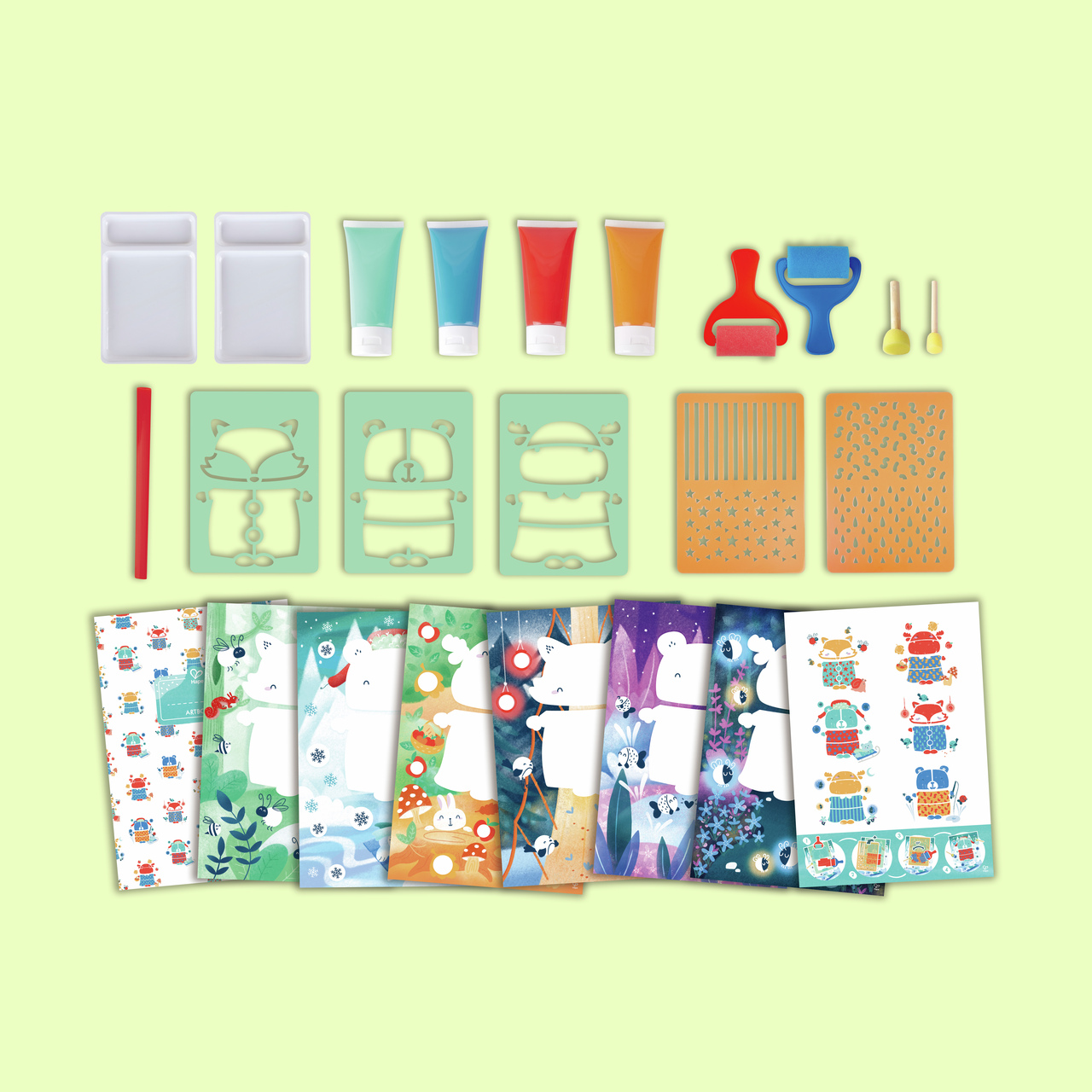 Diversión de Pintura con Esponja Diversión de Pintura con Esponja