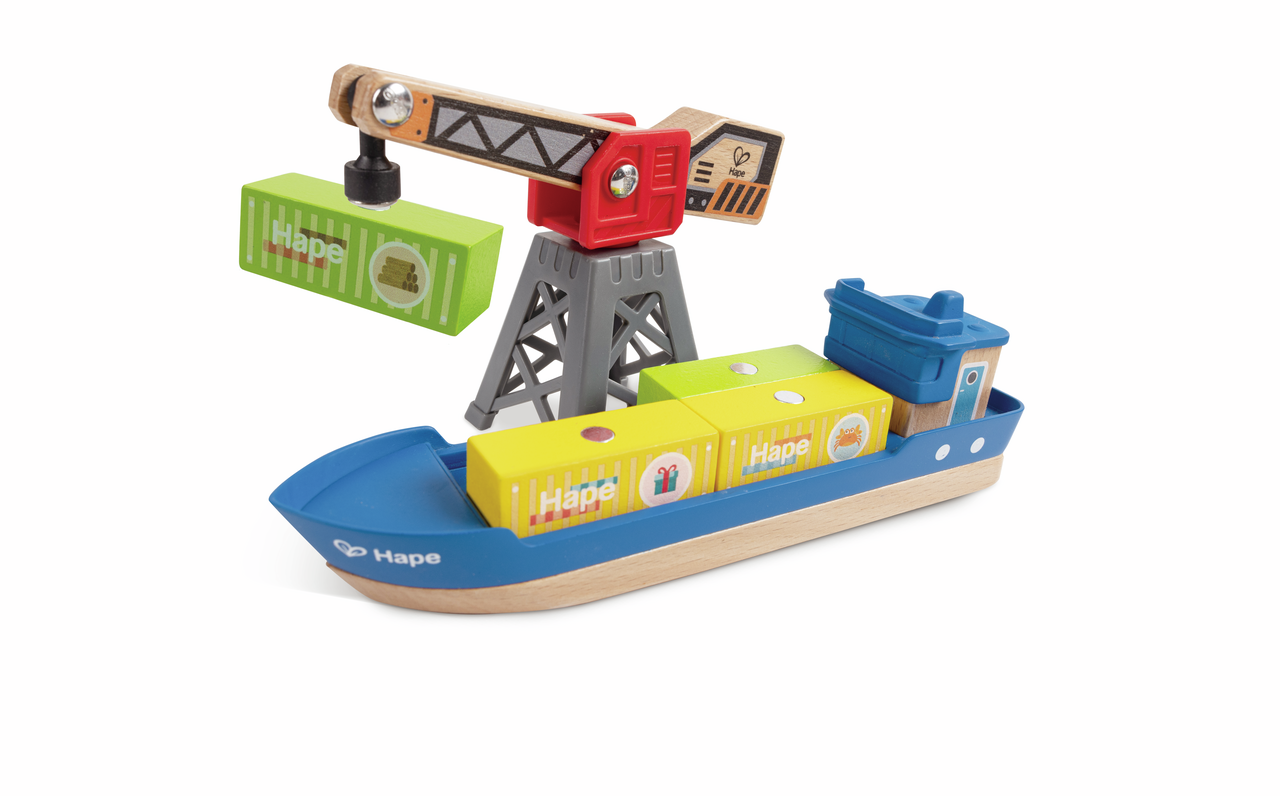 Buque de carga y grúa Buque de carga y grúa