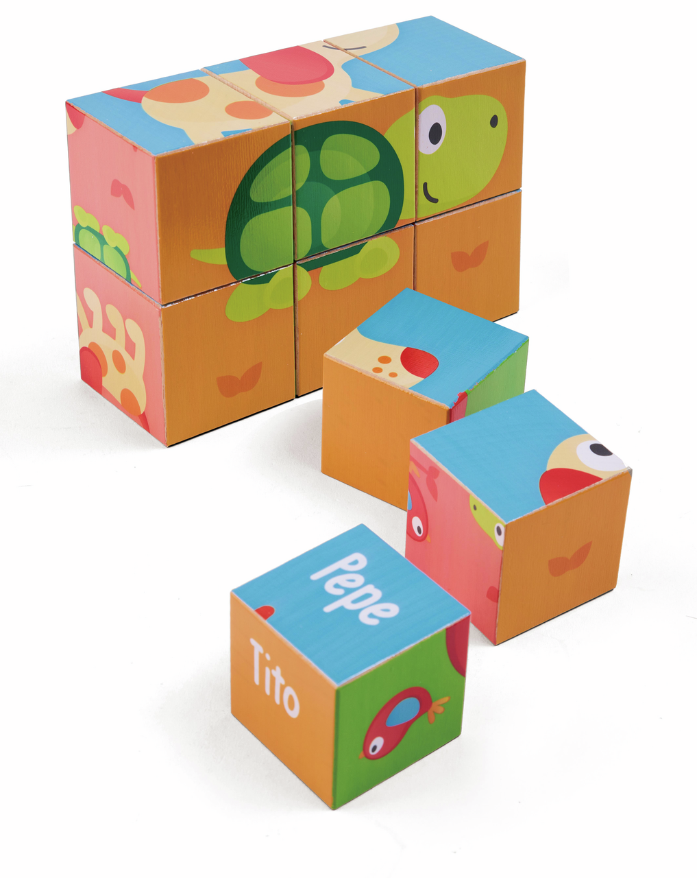 Puzzle de Cubos Pepe & Friends Puzzle de Cubos Pepe & Friends