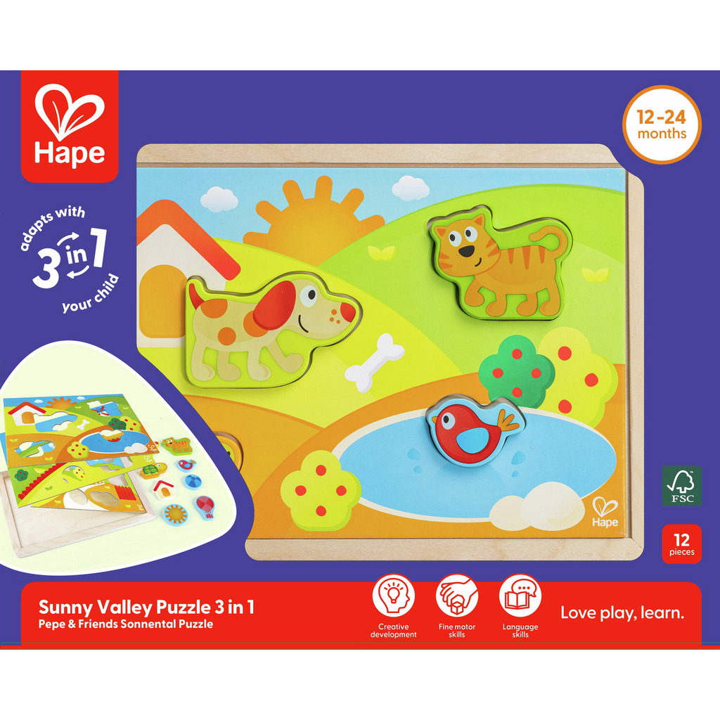Pepe y Amigos Puzle 3 en 1 Pepe y Amigos Puzle 3 en 1