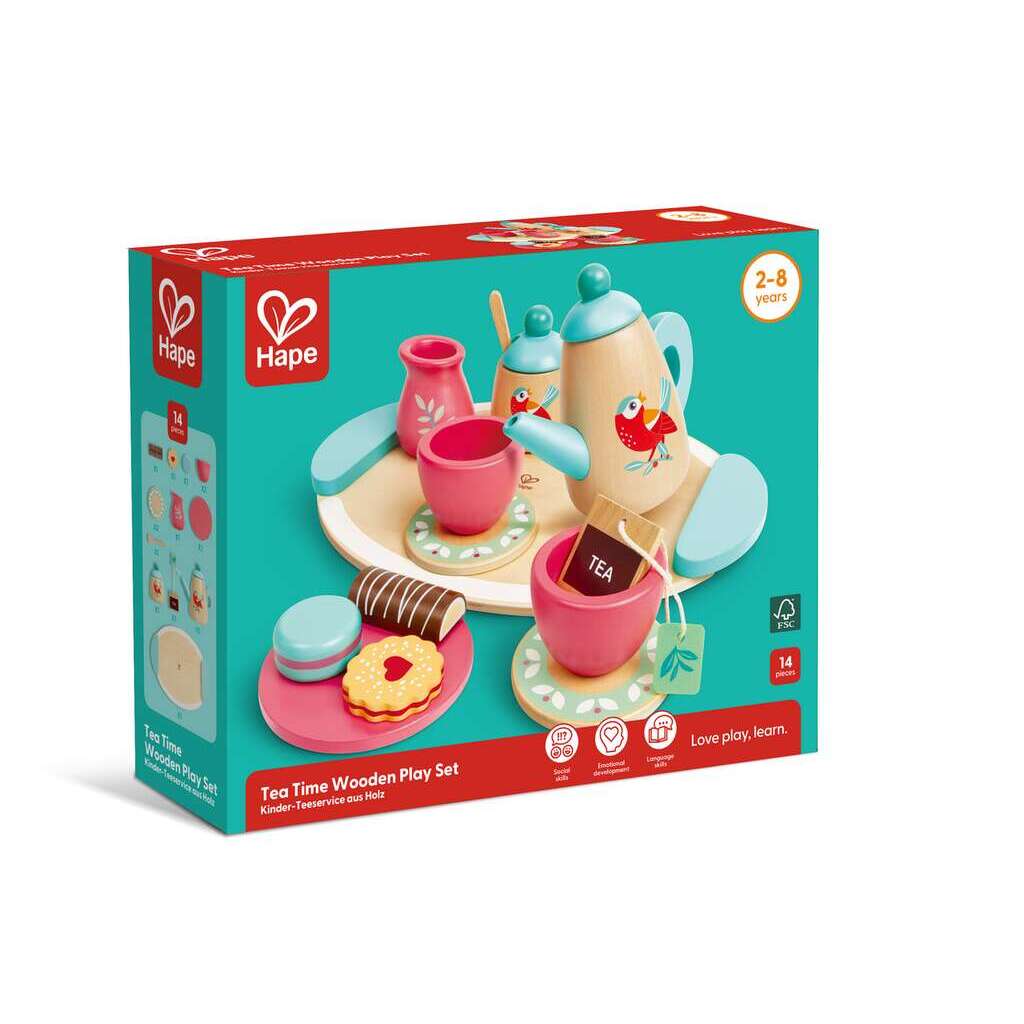 Juego de té de madera Juego de té de madera