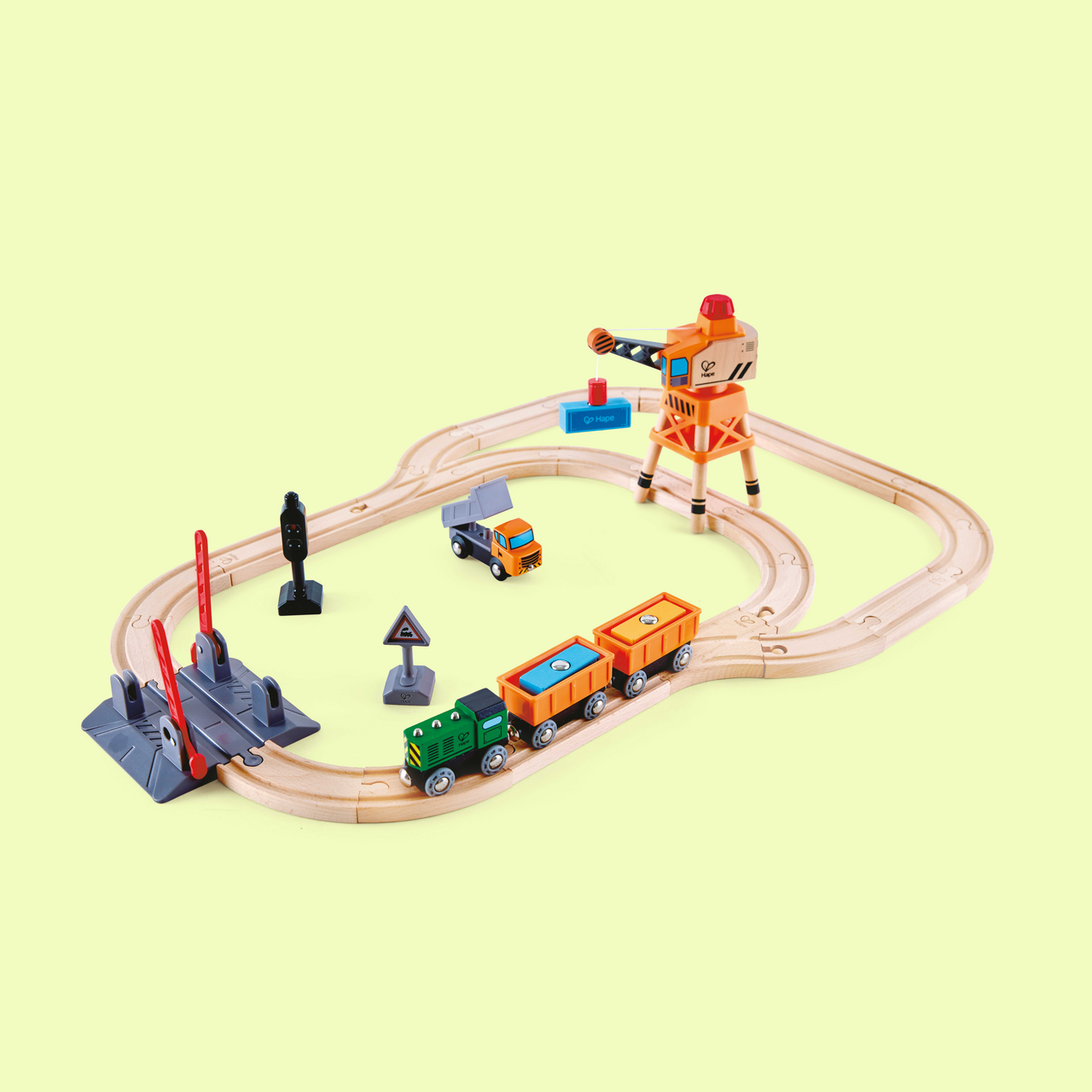 Conjunto de Cruce, Locomotora y Grúa