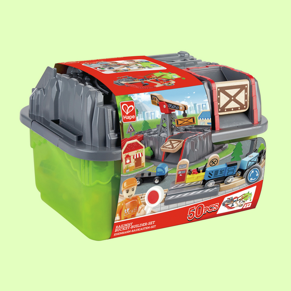 Juego de Bloques de Construcción de Ferrocarril