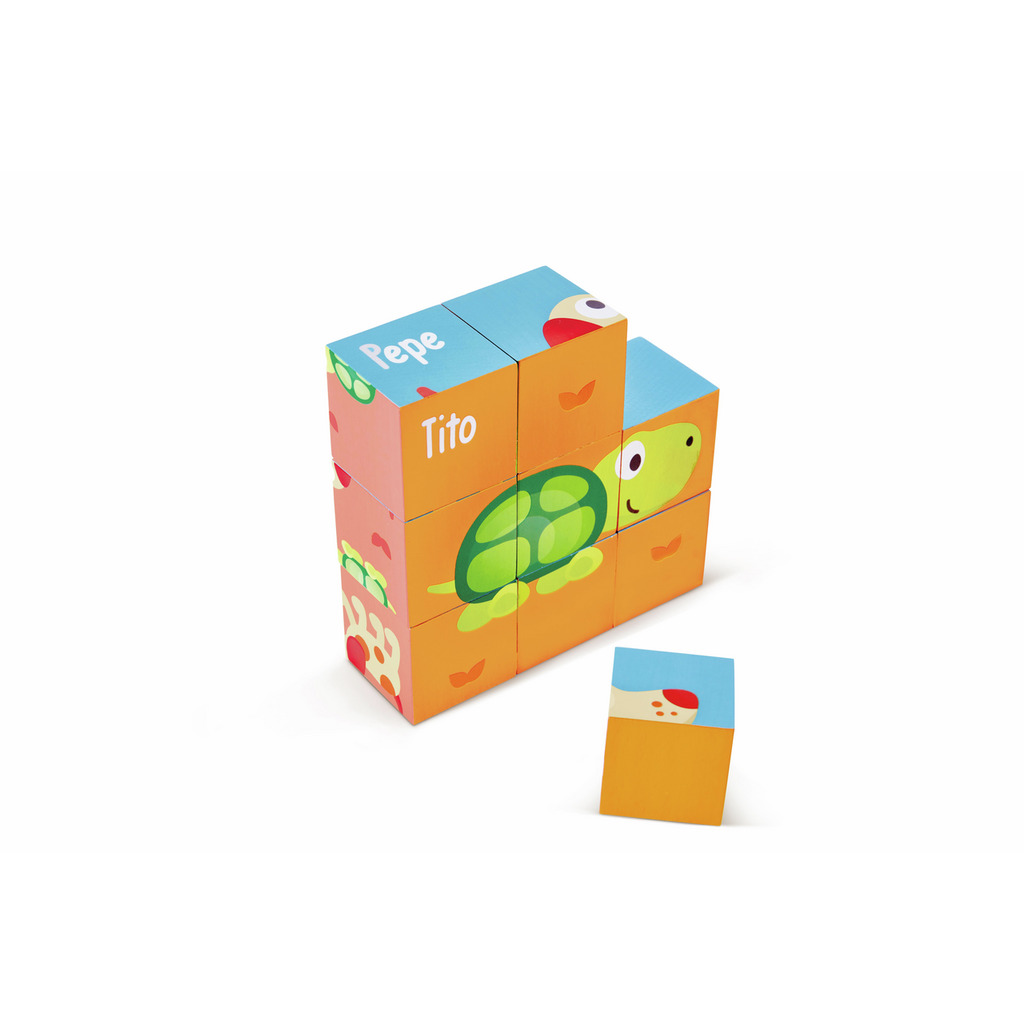 Puzzle de Cubos Pepe & Friends Puzzle de Cubos Pepe & Friends