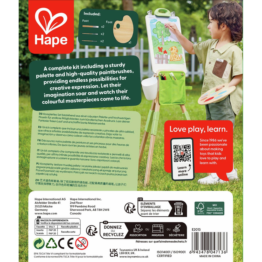 Kit artístico de pinceles y paleta Kit artístico de pinceles y paleta