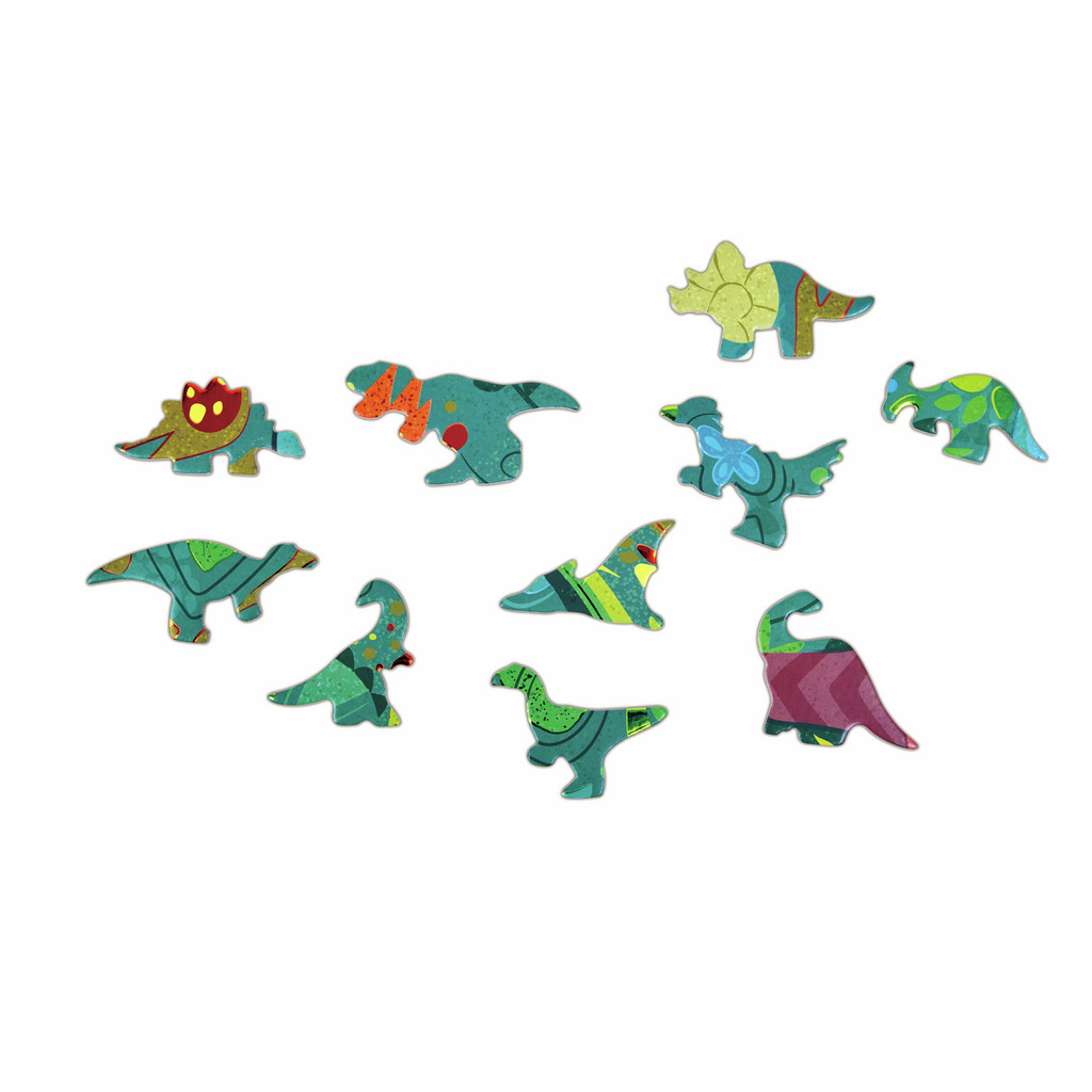 Puzzle de Suelo Brillante de Dinosaurios - 200 pzs