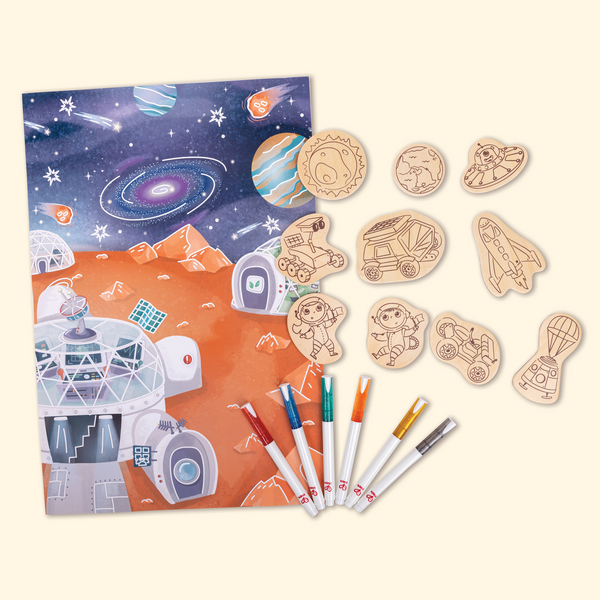 Vida Espacial de Marte, Imanes de Bricolaje para Contar historias Vida Espacial de Marte, Imanes de Bricolaje para Contar historias