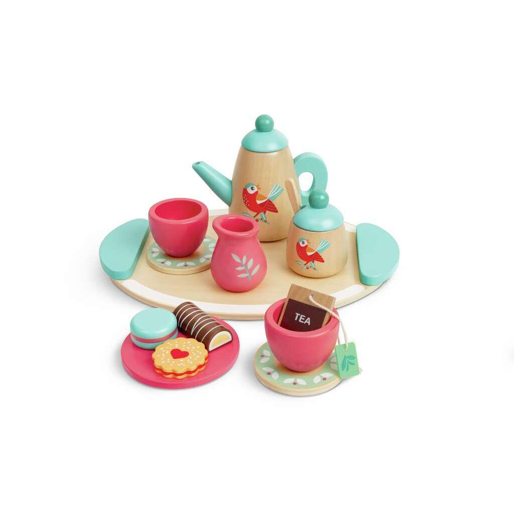 Juego de té de madera Juego de té de madera