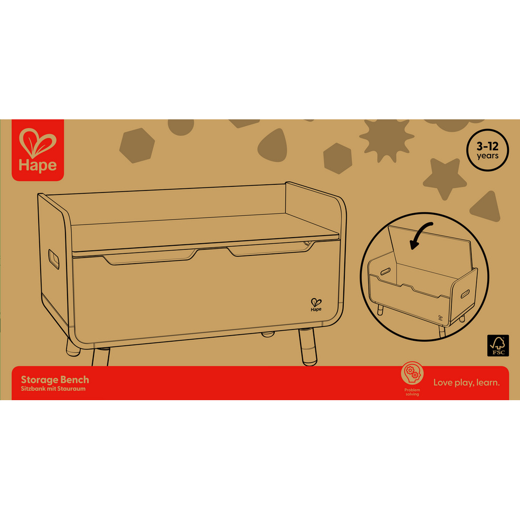 Baúl para juguetes 2 en 1