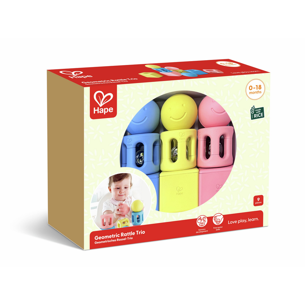 Trío de Sonajeros Geométricos Trío de Sonajeros Geométricos