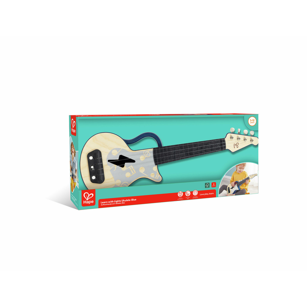 Aprende Ukelele con Luces - Azul Aprende Ukelele con Luces - Azul