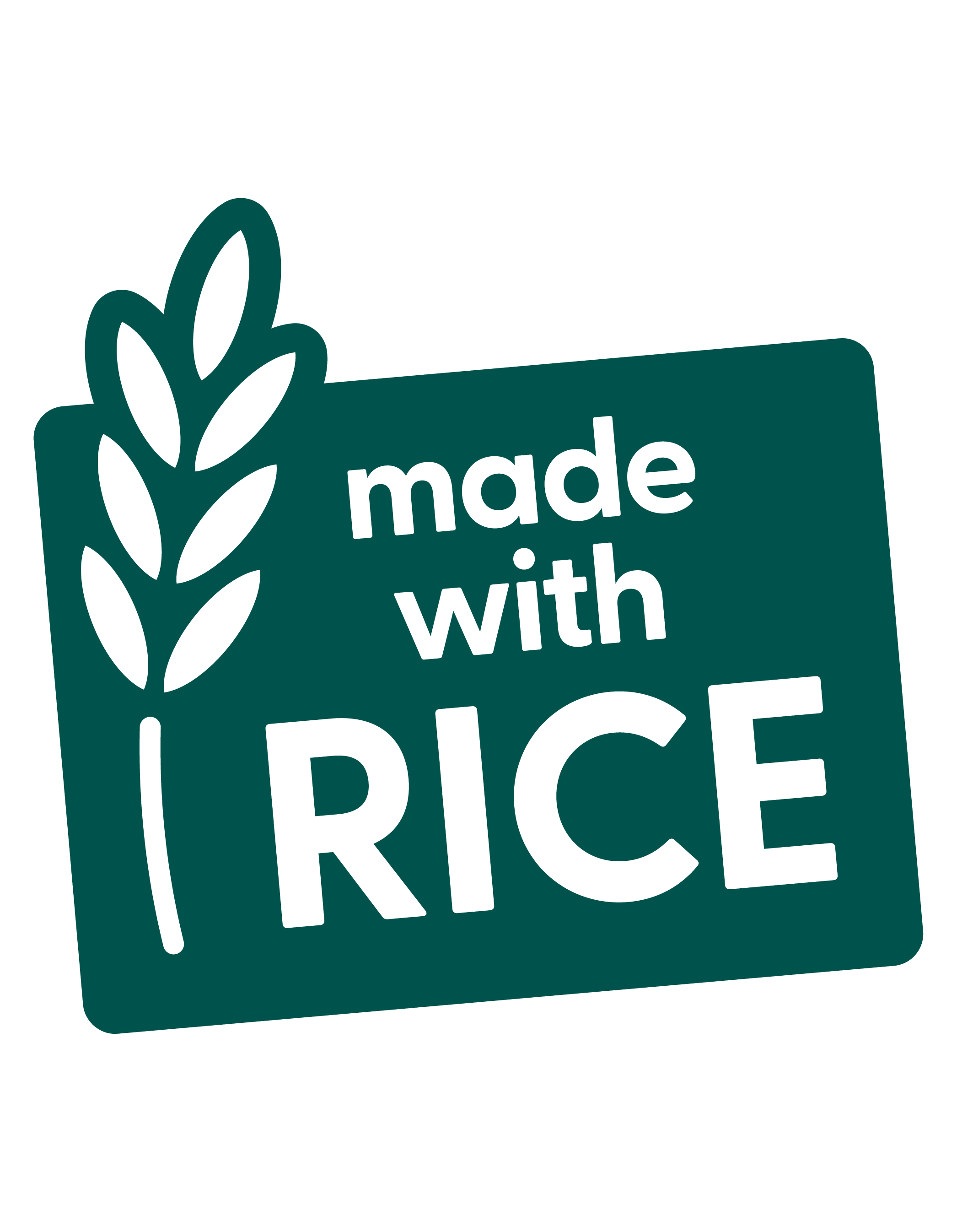 Fabricado con arroz