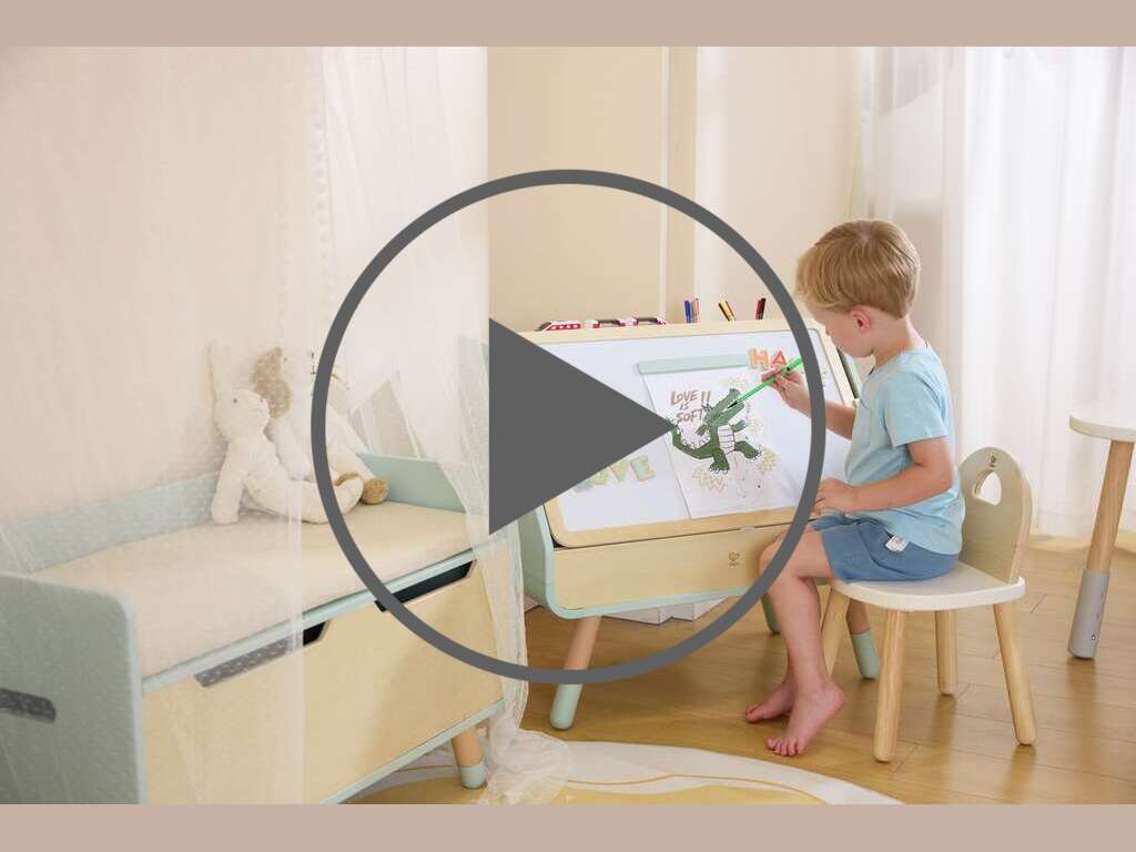 Mesa de dibujo y biblioteca 2 en 1 Mesa de dibujo y biblioteca 2 en 1