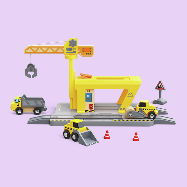 Construcción con Grúa de Ferrocarril