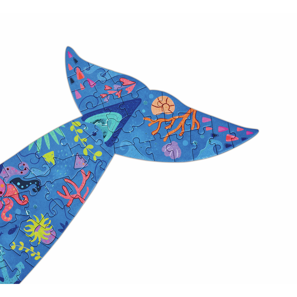 Puzzle de Suelo Brillante de Ballena - 200 pzs Puzzle de Suelo Brillante de Ballena - 200 pzs