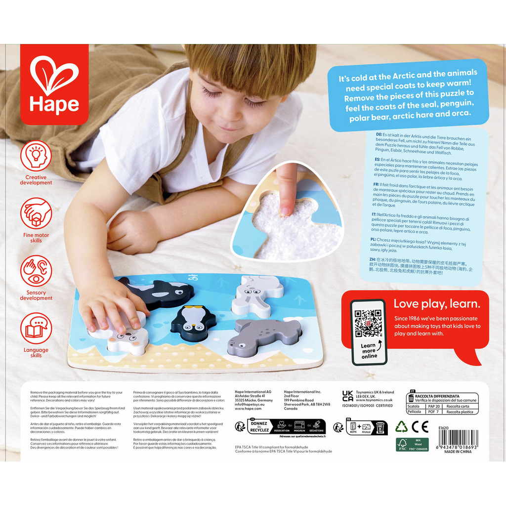 Puzle Táctil de Animales Polares Puzle Táctil de Animales Polares