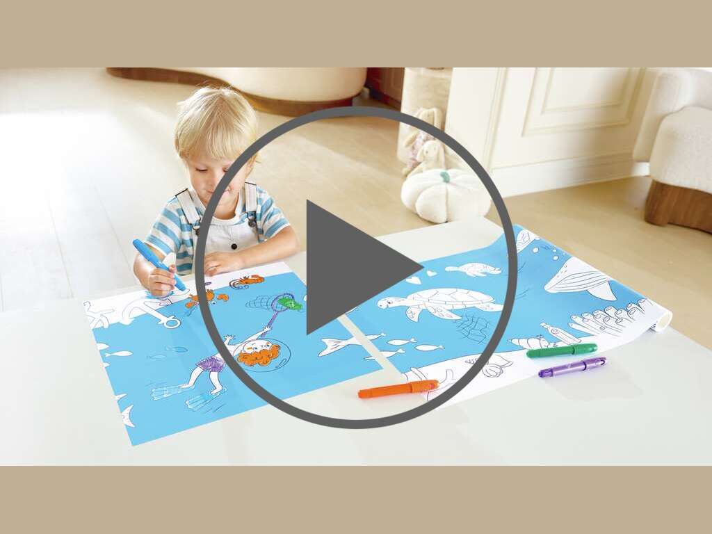 Rollo de Papel para Garabatos Oceánicos Rollo de Papel para Garabatos Oceánicos