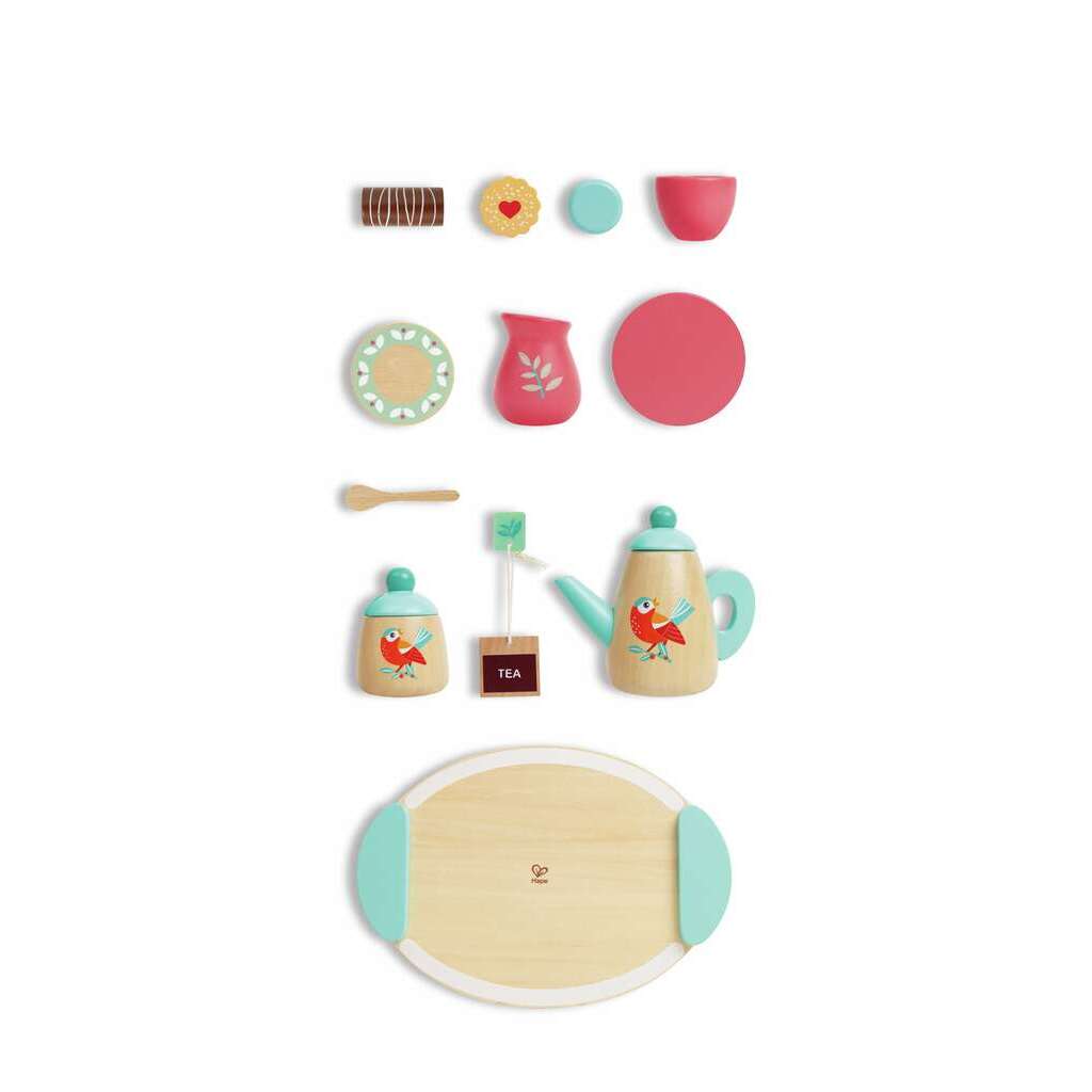 Juego de té de madera Juego de té de madera