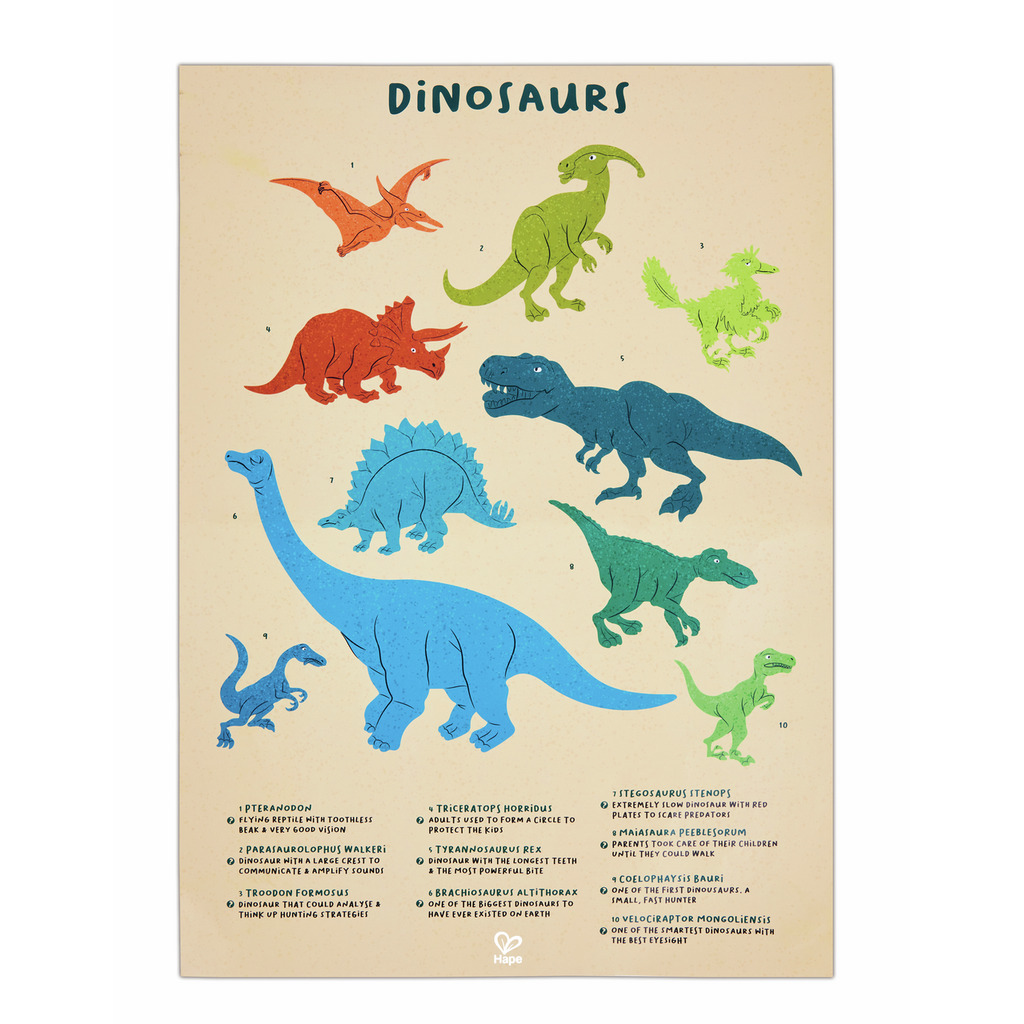 Puzzle de Suelo Brillante de Dinosaurios - 200 pzs