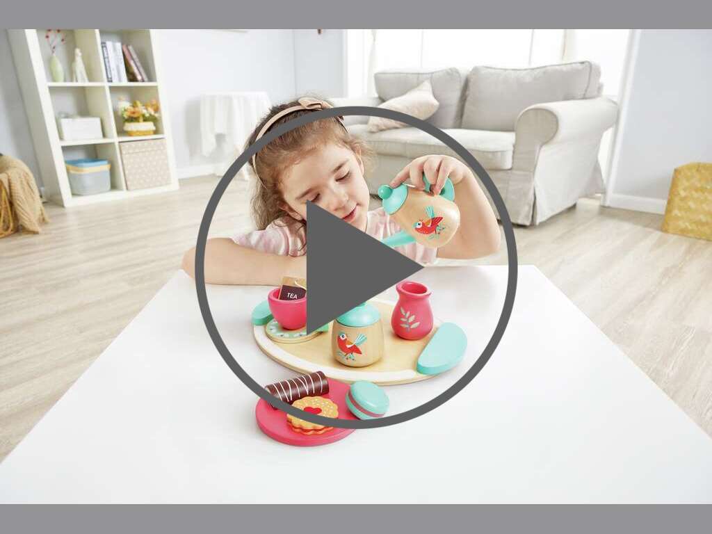 Juego de té de madera Juego de té de madera